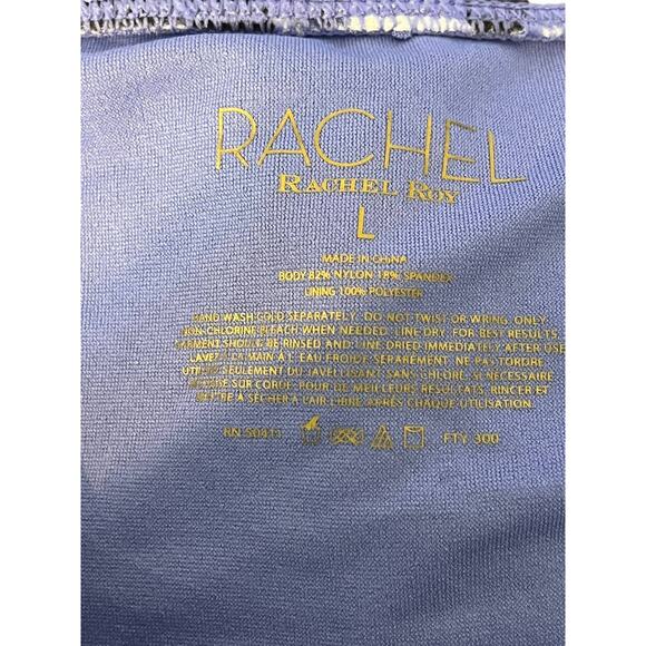 RACHEL Rachel Roy bikini bottom animal print ruched side L - Picture 3 of 3